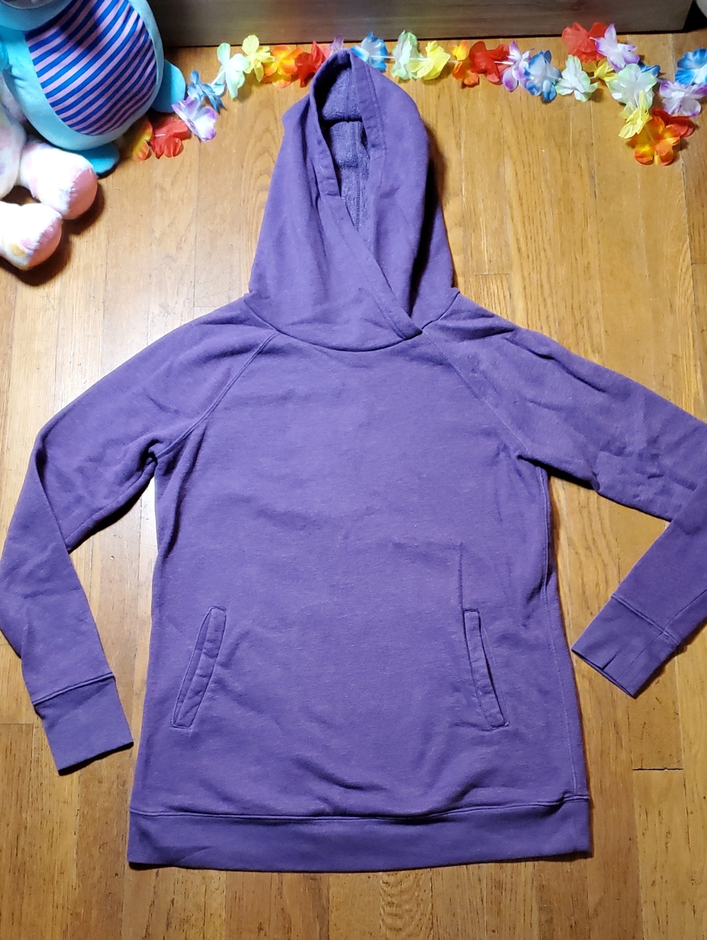 TEK GEAR Purple Fleece Pullover Hoodie